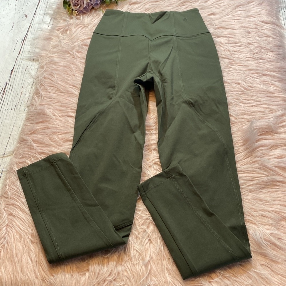 Nwot Aday Green Olive Brakes On High Rise Leggings — image 8 of 8
